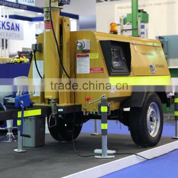 Water Cooled Diesel Trailer Light Tower Generator photo-2