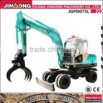 Agriculture machine JGM9075L wheel excavator china excavator price for sale