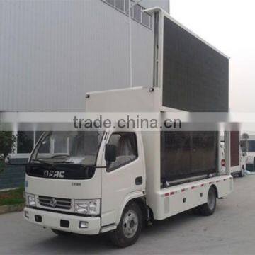 factory sale Euro4 diesel 95hp 4x2 two side mobile led truck