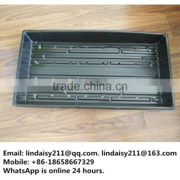 1020 flat large shallow hydroponic tray with holes