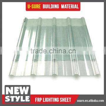 Clear Plastic Corrugated FRP Transparent Roofing Sheet photo-2