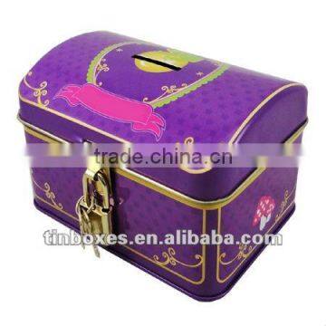 gift house shaped locked coin bank