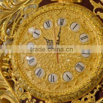 Italian Rococo Style Hanging Wall Clock, Antique Luxury Design Wall Clock photo-2