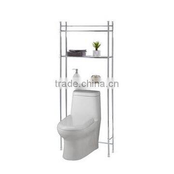 Metal shelf over toilet for bathroom