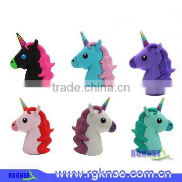 Wholesale Emoji Power Bank Charger Cheap Unicorn Powerbank Cartoon Cute Poops Unicorn power bank