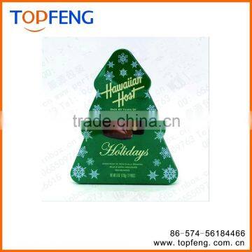 christmas tin box/tin gift box/triangle tin box/square tin money box/box candy