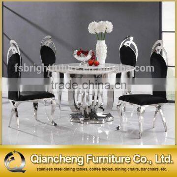Dining Table Round Marble Slab Table Top Hotel Furniture photo-3