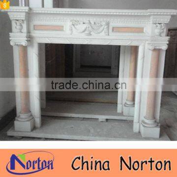 Artificial cheap indoor freestanding fireplace mantel NTMF-F810A