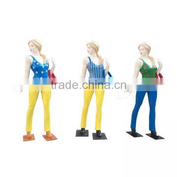Fiberglass Shopping Girls Character Sculpture photo-6