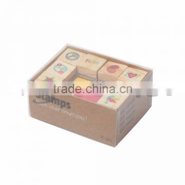 Children Toy Wooden 8 pk Novelty Stamp photo-2