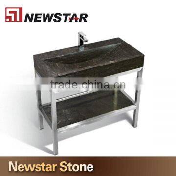 Stainless Steel Double Vanity Sink Base