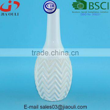 Decorative Vases Glazed and Wash Black/white Ceramic Flower Vases for Home Decor photo-4