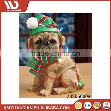 Manufacturer China Animal Gift Craft Large Resin Christmas Light Led Ornaments Wholesale photo-5