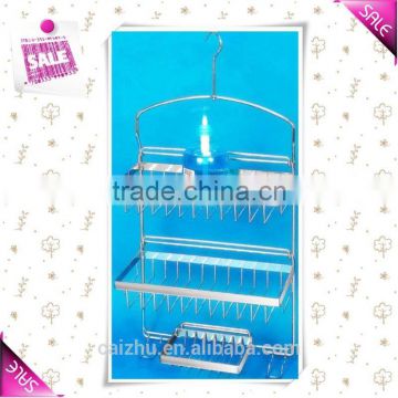 Metal bathroom shower caddy