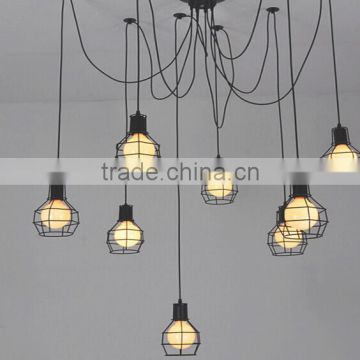 Coffee Shop Metal Wire ceiling spot outdoor LED light bulb cover