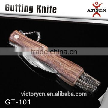 Multi Function Folding Mushroom Knife With Brush GT-100 photo-2