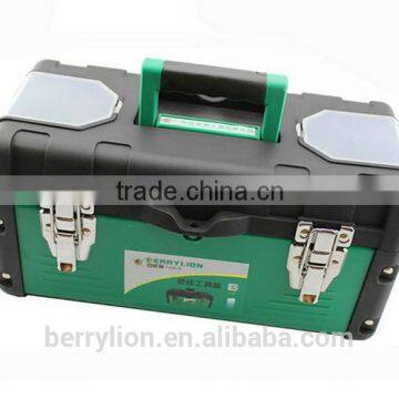 Berrylion Plastic Iron Tool Box With Trolley High Quality 14" 17" 19" Tool Box photo-2
