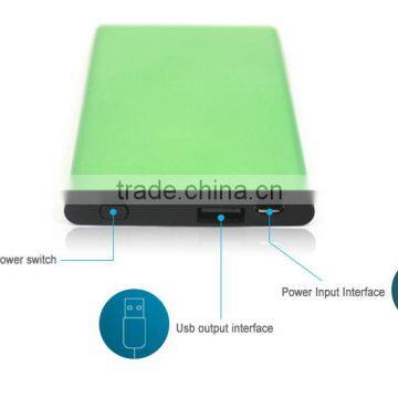 5000mAh Hot Selling Ultra Thin Power Bank With Power Switch photo-3