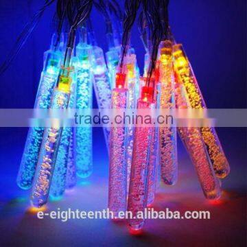 2016 New Popular Solar Power Waterproof 20 LED Bubble Bar Fairy String Lights Party Wedding Xmas Outdoor Decoration photo-2