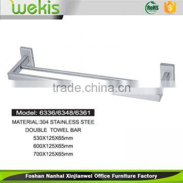 Bath Hardware factory supply stainless steel double bar towel rack