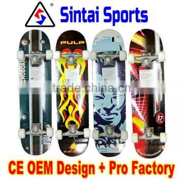 Professional Skateboard Complete Wheels Trucks Maple Deck Bearing for adults kids