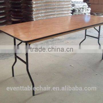 high quality rectangle plywood banquet plastic and wooden folding table