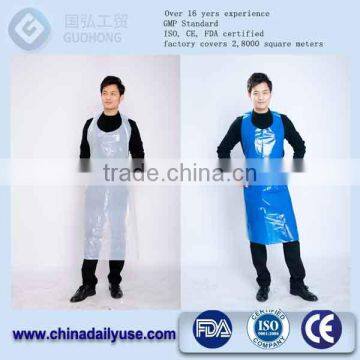 LDPE HDPE Disposable Kitchen Plastic Apron/PE Bibs photo-3