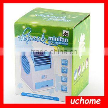 UCHOME Handheld Charge Air Conditioning Mini Handheld Fan Usb Portable Mini Electric Fan Small Fan photo-2