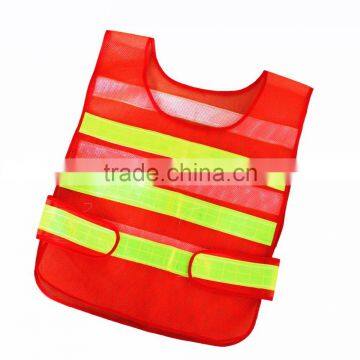 Wholesale Printing Logo Cheap Low MOQ Orange Yellow Green Safety Mesh Traffic Reflectors Incident Vest 3M Reflective Tank Top