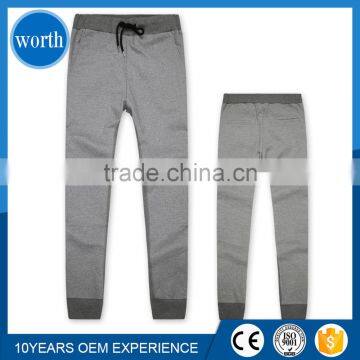 polyester/cotton fleece lined men casual pants