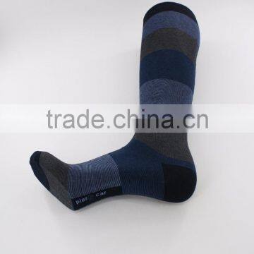 Autumn Winter Season 200 Needles Melanged Cotton Yarn Knee High Socks Men photo-2