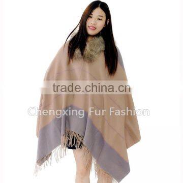 CX-B-P-44E 30% Cashmere 70% Wool Scarf And Shawl Wholesale Women Pashmina Shawls photo-2