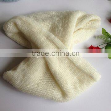 Black Color Fashion Winter Knitted Factory Produce Fashion Cheap Circle Scarf photo-6