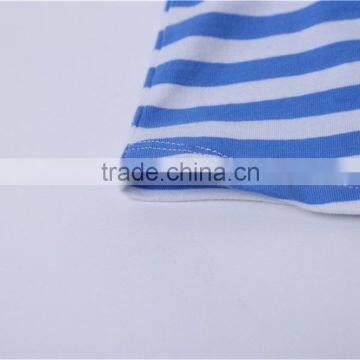 MGOO Cheap Price Cotton Girl Child Clothes Small Baby Light Blue Ruffles Striped Little Dresses CS010 photo-6