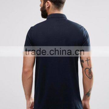 MGOO Hot Sale Summer Casual 180g 100% Cotton Custom Short Sleeve Mens POLO T-shirt With Chest Pocket photo-2