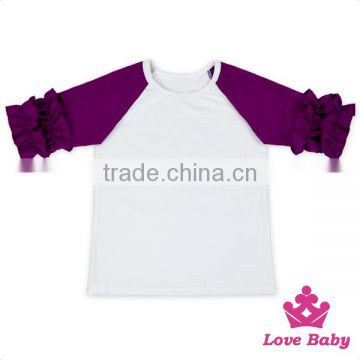 High Quality Cartoon Chlidren Shirts Wholesale Children's Clothing Wood Ear Sleeves