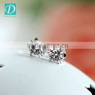 2016 China Fashion 925 Sliver Stud Earrings For Ladies