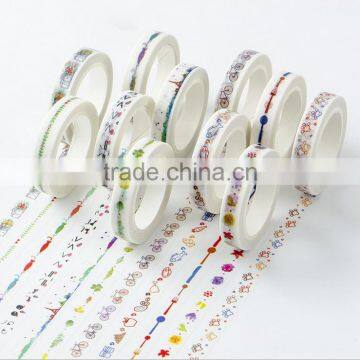 9mm*10m paper tape DIY planner accessories thin style adhesive tape