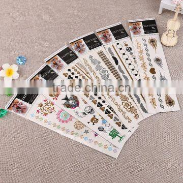 Waterproof tattoo sticker enviroment protection non-toxic foil sticker