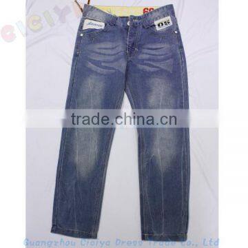 OEM service men classic denim plus size color fade proof design pants and jeans