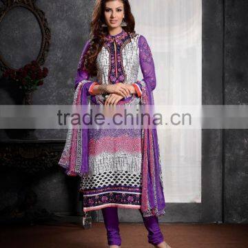 Glamour Beauty Designer Semi Stitch Salwar Kameez Collections photo-6