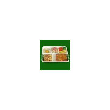 5 compartments paper fast food tray