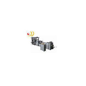 Flat Bottom Food Paper Shopping Bag Making Machine Four Column