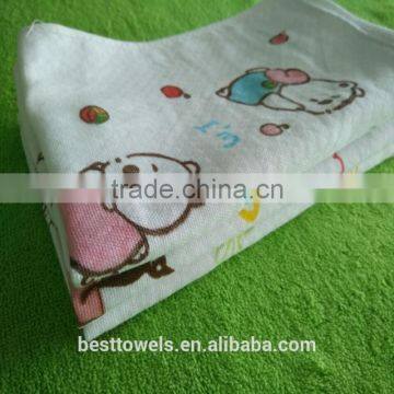 100% cotton printed gauze towel wholesale