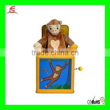 Plush monkey toy Jack in the box toys for kids