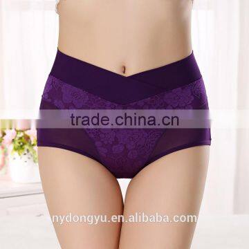 purple high waist modal jacquard period briefs panties/zdm breathable 8 color period panties underwear