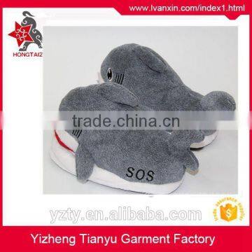 OEM Slippers Factory Supply Custom Plush Shark Slippers photo-5