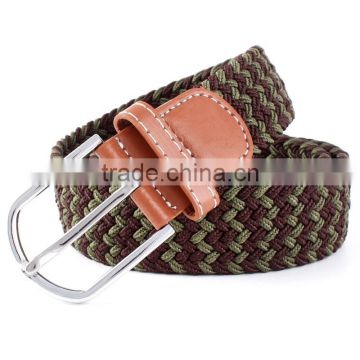 New Design Fashion Elastic Men Belt With Metal Pin Buckle