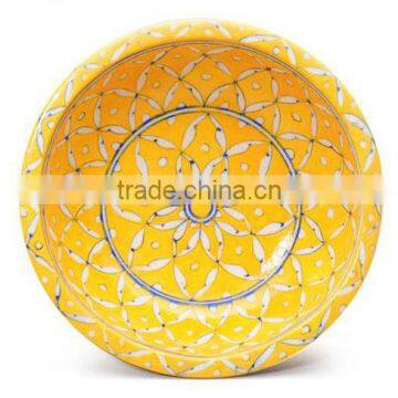 Vintage Blue Pottery Crockery Bowls Dinnerware