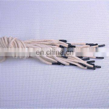 braid cord with silicone end for garment